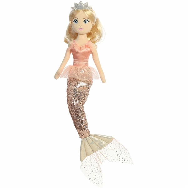 Jasmine The Tutu Sparkles Pink Plush Mermaid Doll By Aurora 4 Jasmine The Tutu Sparkles Pink Plush Mermaid Doll By Aurora - Image 2