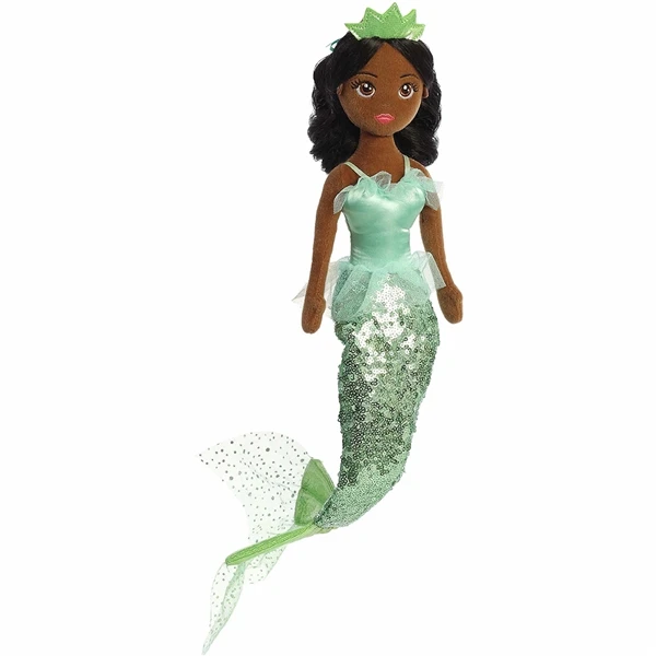Ivy The Tutu Sparkles Green Plush Mermaid Doll By Aurora 3 Ivy The Tutu Sparkles Green Plush Mermaid Doll By Aurora