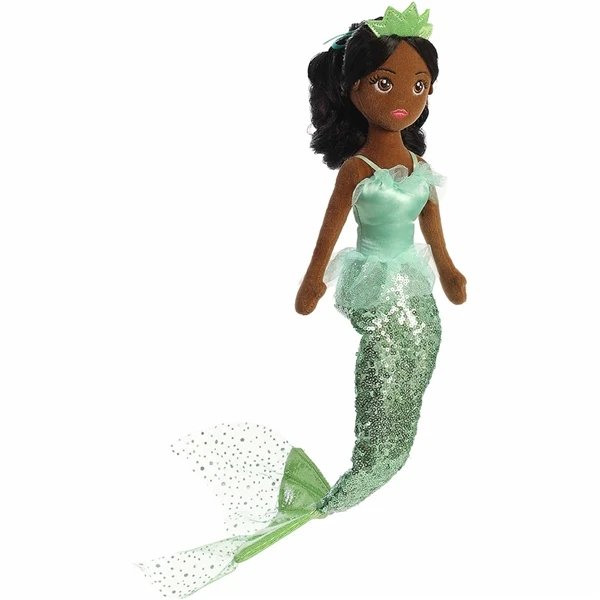 Ivy The Tutu Sparkles Green Plush Mermaid Doll By Aurora 4 Ivy The Tutu Sparkles Green Plush Mermaid Doll By Aurora - Image 2