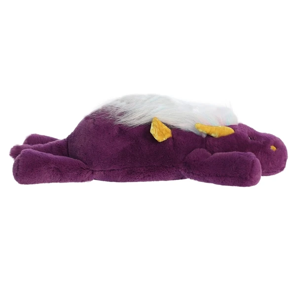 Stuffed Purple Dragon 17 Inch Snoozles Plush By Aurora 5 Stuffed Purple Dragon 17 Inch Snoozles Plush By Aurora - Image 3