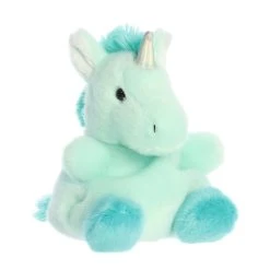 Tilly The Plush Blue Unicorn Palm Pals By Aurora