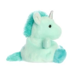 Tilly The Plush Blue Unicorn Palm Pals By Aurora -Boutique Plush Toy Discount Store AR 33770 4