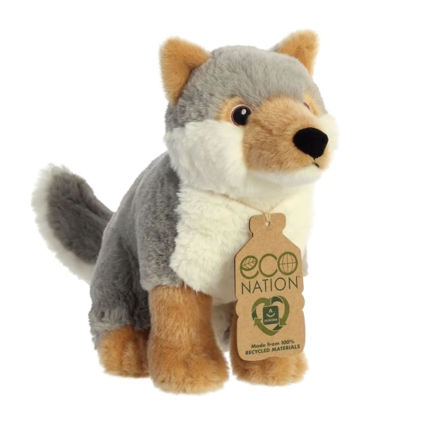 Eco Nation Stuffed Wolf By Aurora 3 Eco Nation Stuffed Wolf By Aurora