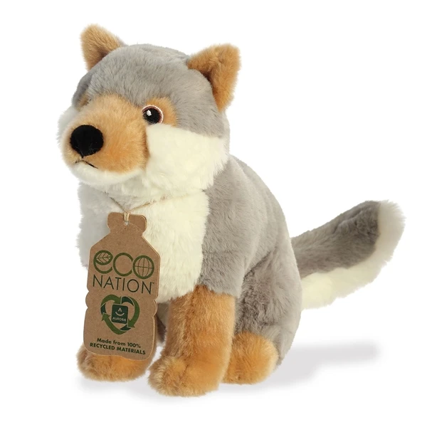 Eco Nation Stuffed Wolf By Aurora 5 Eco Nation Stuffed Wolf By Aurora - Image 3