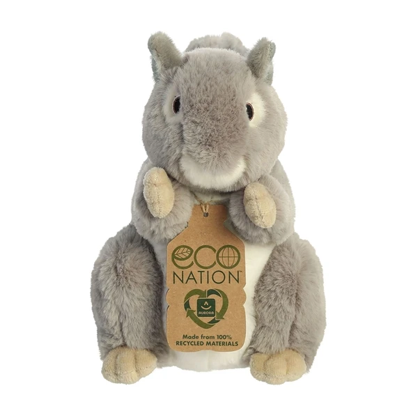 Eco Nation Stuffed Gray Squirrel By Aurora 4 Eco Nation Stuffed Gray Squirrel By Aurora - Image 2