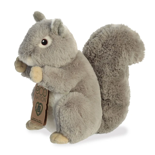 Eco Nation Stuffed Gray Squirrel By Aurora 5 Eco Nation Stuffed Gray Squirrel By Aurora - Image 3