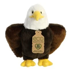 Eco Nation Stuffed Eagle By Aurora