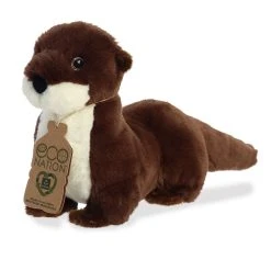 Eco Nation Stuffed River Otter By Aurora -Boutique Plush Toy Discount Store AR 35016 4