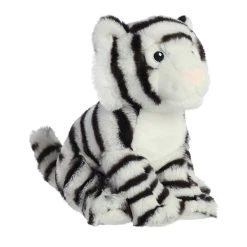 Eco Nation Stuffed White Tiger By Aurora -Boutique Plush Toy Discount Store AR 35031 5