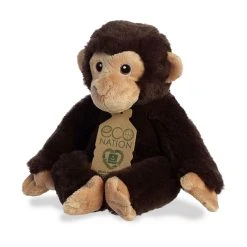 Eco Nation Stuffed Chimpanzee By Aurora 11 Eco Nation Stuffed Chimpanzee By Aurora -Boutique Plush Toy Discount Store AR 35032 4