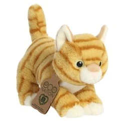 Eco Nation Stuffed Orange Tabby Cat By Aurora
