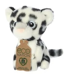 Eco Nation Mini Stuffed Snow Leopard By Aurora 11 Eco Nation Mini Stuffed Snow Leopard By Aurora -Boutique Plush Toy Discount Store AR 35086 6