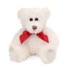 Lil' Scraggles The White Teddy Bear With Bow By First And Main 1 Lil' Scraggles The White Teddy Bear With Bow By First And Main -Boutique Plush Toy Discount Store BB 1553 2