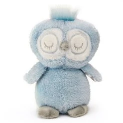 Baby Safe Blue Plush Owl Rattle By First And Main