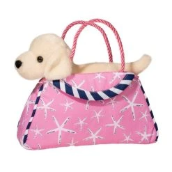 Sea Star Sassy Sak With Plush Yellow Lab By Douglas -Boutique Plush Toy Discount Store DG 2097 5