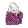 Leopard Kitty Sassy Sak With Plush White Cat By Douglas 2 Leopard Kitty Sassy Sak With Plush White Cat By Douglas -Boutique Plush Toy Discount Store DG 2123 2