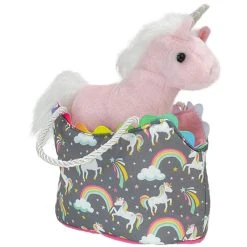 Fun Castle Sassy Sak With Plush Unicorn By Douglas -Boutique Plush Toy Discount Store DG 2204 3