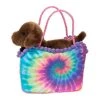 Tie Dye Sassy Sak With Plush Chocolate Lab By Douglas -Boutique Plush Toy Discount Store DG 2212 2