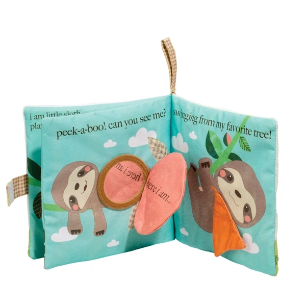Stanley Sloth Plush Activity Book For Babies By Douglas 5 Stanley Sloth Plush Activity Book For Babies By Douglas - Image 3