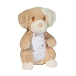 Auggie Tan Puppy Baby Safe Plush Chime Toy With Sound By Douglas