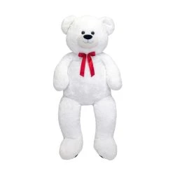Jumbo 44 Inch Plush White Teddy Bear By Fiesta