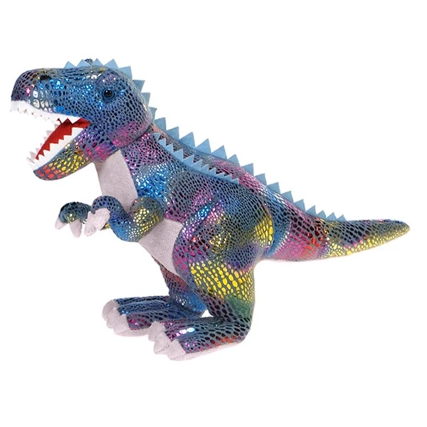 Multicolored Glitter T-Rex Stuffed Animal 18 Inch Dinosaur By Fiesta 3 Multicolored Glitter T-Rex Stuffed Animal 18 Inch Dinosaur By Fiesta