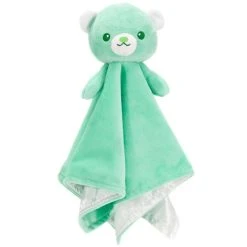 Huggy Huggables Baby Safe Plush Bear Blankie With Rattle By Fiesta