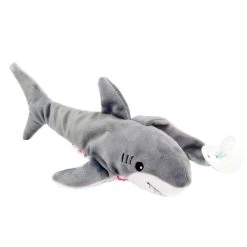 Huggy Huggables Baby Safe Floppy Plush Shark Pacifier Holder By Fiesta