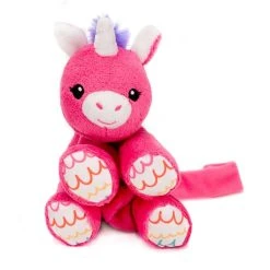 Huggy Huggables Baby Safe Floppy Plush Unicorn Pacifier Holder By Fiesta