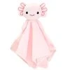 Huggy Huggables Baby Safe Plush Axolotl Blankie With Rattle By Fiesta -Boutique Plush Toy Discount Store FA S00695 2