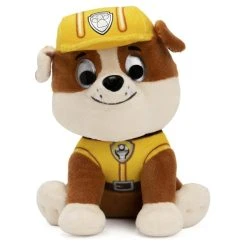 Paw Patrol Rubble 6 Inch Stuffed Dog By Gund