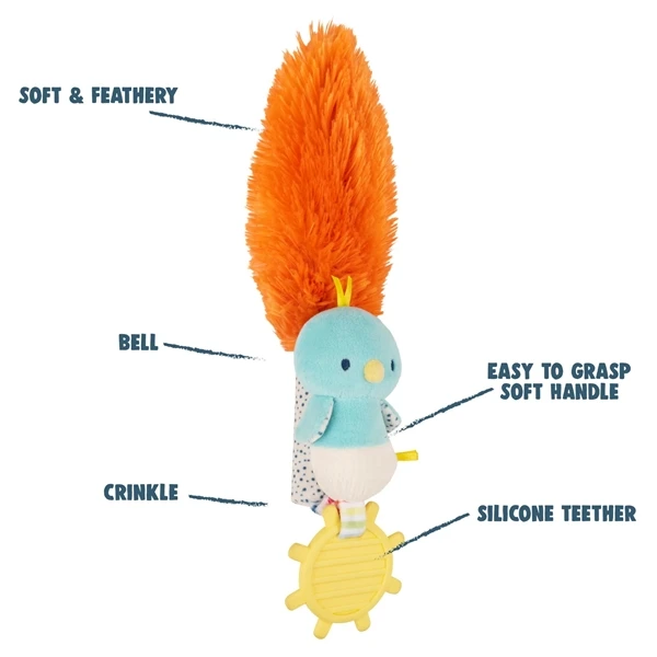 Tinkle Crinkle Plush Birdie Baby Toy By Gund 5 Tinkle Crinkle Plush Birdie Baby Toy By Gund - Image 3