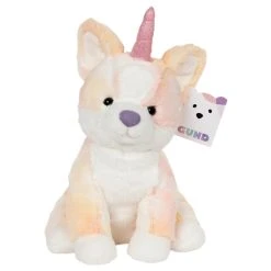 Corgicorn Plush Corgi With Unicorn Horn By Gund -Boutique Plush Toy Discount Store GU 6063598 6
