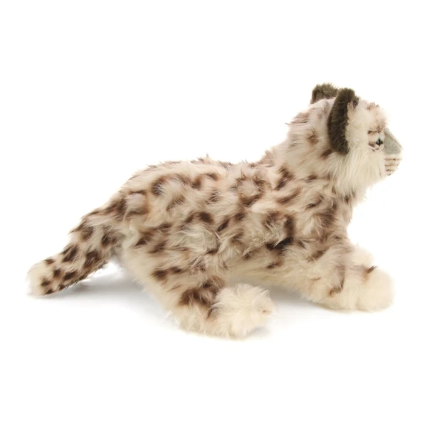 Handcrafted 14 Inch Lifelike Snow Leopard Cub Stuffed Animal By Hansa 5 Handcrafted 14 Inch Lifelike Snow Leopard Cub Stuffed Animal By Hansa - Image 3
