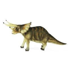 Handcrafted 50 Inch Lifelike Triceratops Stuffed Animal By Hansa