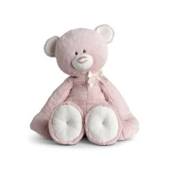 Jumbo Baby Safe Plush Pink Teddy Bear By Demdaco