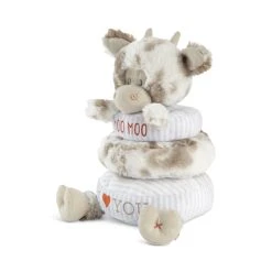 Stackable Rings Plush Cow Baby Toy By Demdaco -Boutique Plush Toy Discount Store NJ 5004820100 4