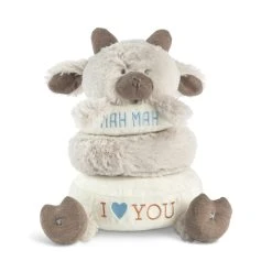 Stackable Rings Plush Goat Baby Toy By Demdaco