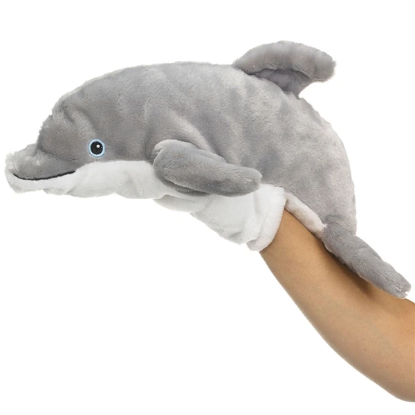Plush Dolphin Puppet Eco Pals By Wildlife Artists 4 Plush Dolphin Puppet Eco Pals By Wildlife Artists - Image 2