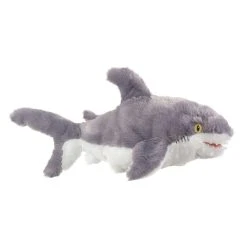 Plush Great White Shark Puppet Eco Pals By Wildlife Artists