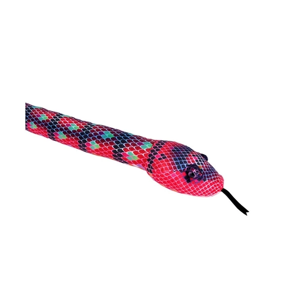 Green Scale Print 54 Inch Plush Red Snake By Wild Republic 3 Green Scale Print 54 Inch Plush Red Snake By Wild Republic