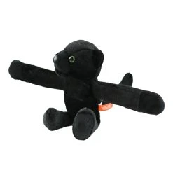 Huggers Black Panther Stuffed Animal Slap Bracelet By Wild Republic